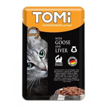 Tomi Premium Pouch Kazlı ve Ciğerli Yetişkin Kedi Konservesi 100 gr