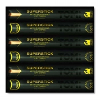 Tomi Stick Tavuklu ve Kedi Çimli Kedi Ödülü 6X5 gr