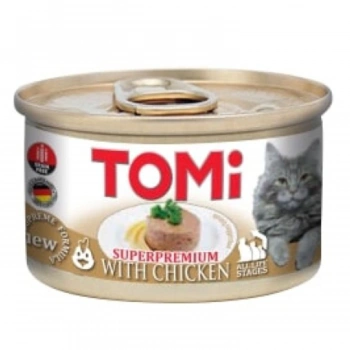 Tomi Tavuklu Yetişkin Kedi Konservesi 85gr