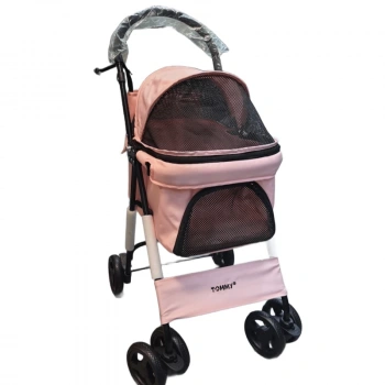 Tommy Evcil Hayvan Arabası 60*42,5*89,5 Pembe Max 15 Kg