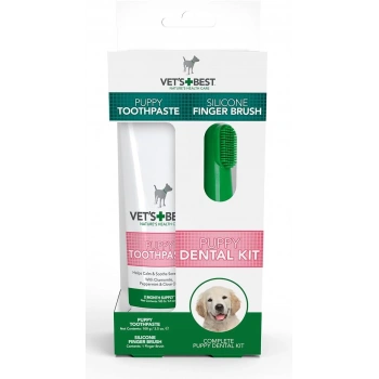 VETS BEST Yavru Köpekler için Ağız ve Diş Bakım Seti 5,5cm/100gr