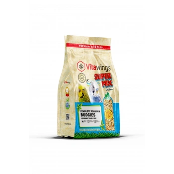 VitaWings Super Mix Menu Budgies Ballı Muhabbet Kuşu Yemi 800 Gr.