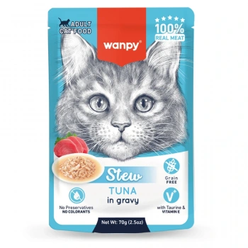 Wanpy 70g Pouch Ton Balıklı Yaş Kedi Maması 10 Adet