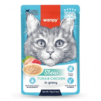 Wanpy 70g Pouch Ton Balık&Tavuklu Yaş Kedi Maması