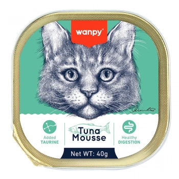 Wanpy Mousse Kedi 40g Ton Balıklı Alutray Yaş Mama