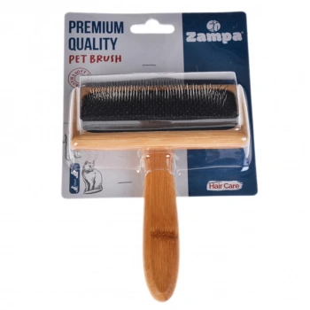 Zampa Ahşap Kedi ve Köpek Fırçası Large, 16x12cm