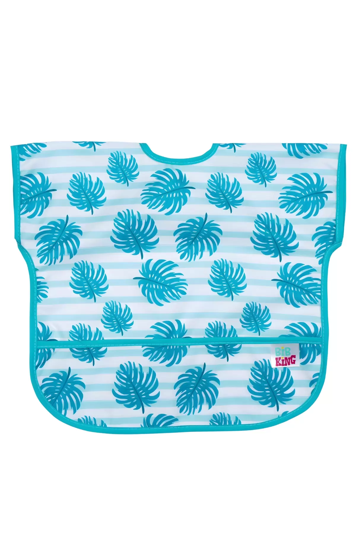 BibKing® Turquoise Kolsuz Sıvı Geçirmez Aktivite ve Mama Önlüğü 6-24 Ay