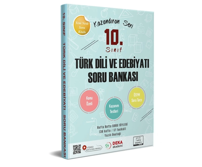 Deka Akademi 10. Sınıf Türk Dili ve Edebiyatı Konu Özetli Soru Bankası