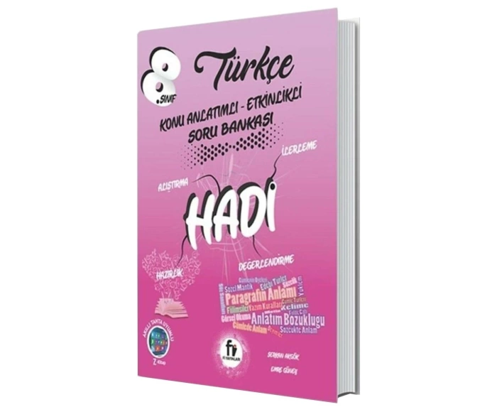 Fi Yayınları 8. Sınıf Hadi Serisi Türkçe Etkinlikli Soru Bankası