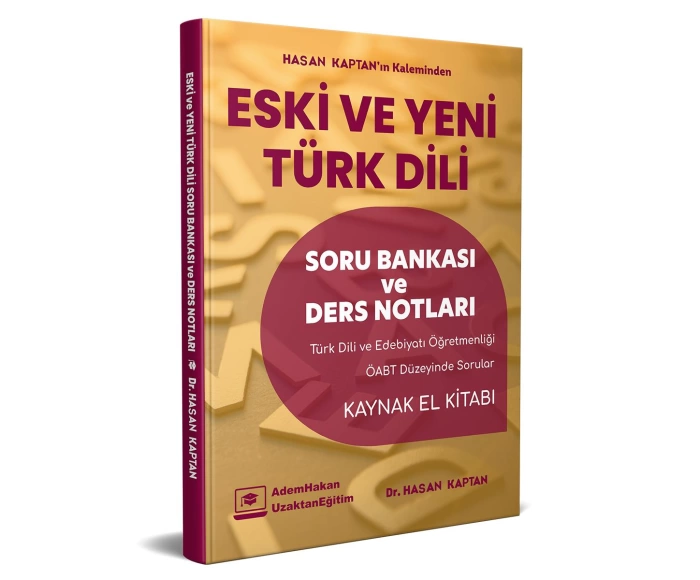 Adem Hakan Uzem 2022 Öabt Türk Dili ve Edebiyatı Eski ve Yeni Türk Dili Soru Bankası ve Ders Notu