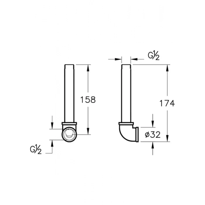 VitrA A42249 Ankastre Dirsek Grubu