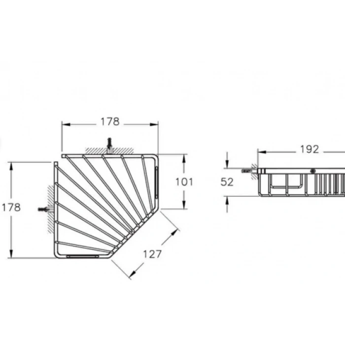VitrA Base 100 A44157 Süngerlik Tekli Krom