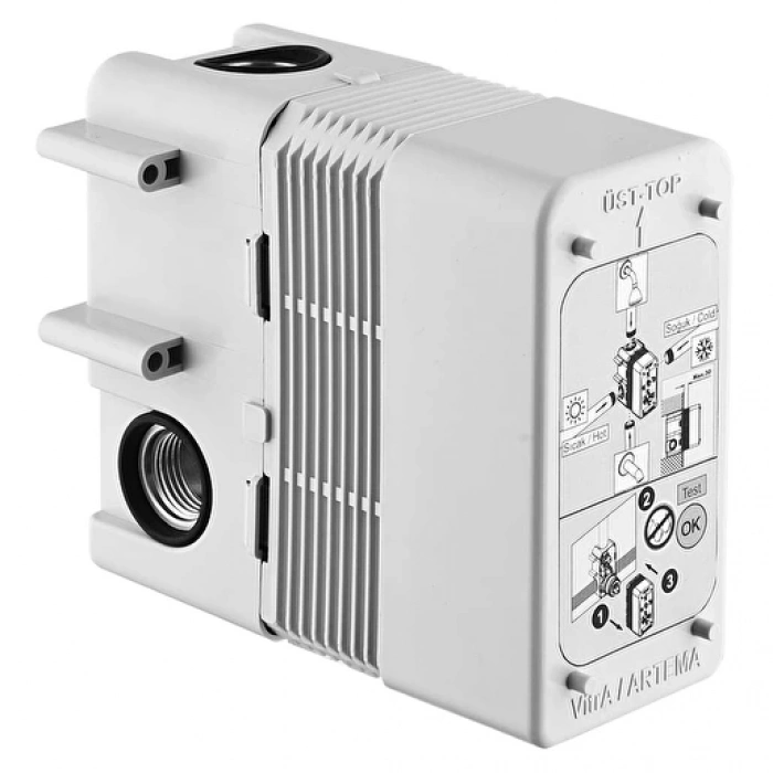 VitrA Flow Round A49306 Ankastre Duş Seti Krom