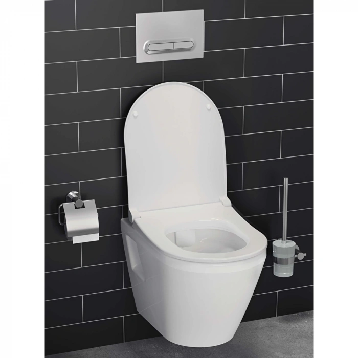 VitrA Ilia A44390 Kapaklı Tuvalet Kağıtlığı, Krom