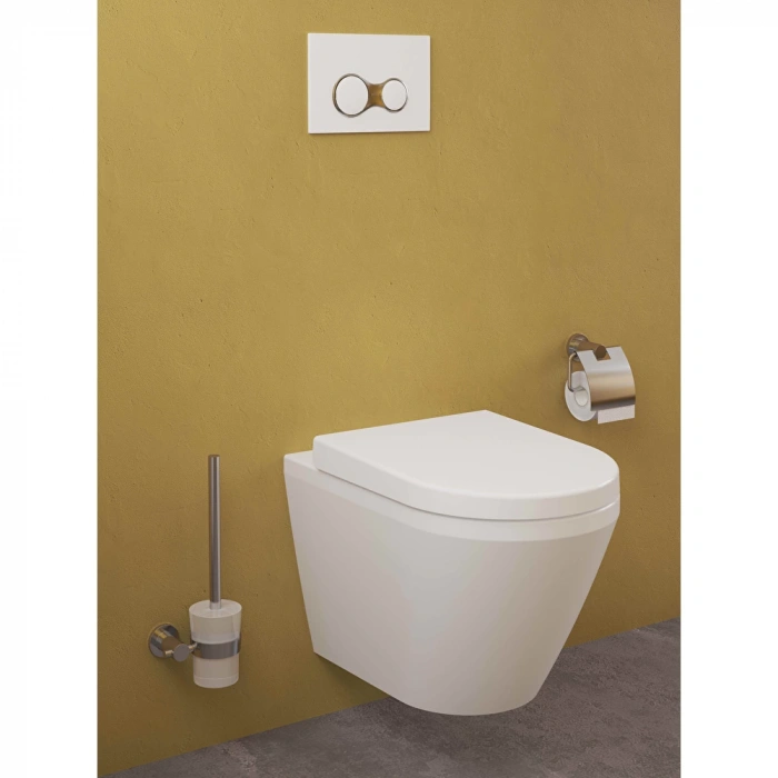 VitrA Ilia A44390 Kapaklı Tuvalet Kağıtlığı, Krom