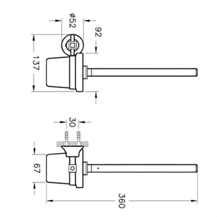 VitrA Juno Classic A44424 Tuvalet Fırçalığı, Krom