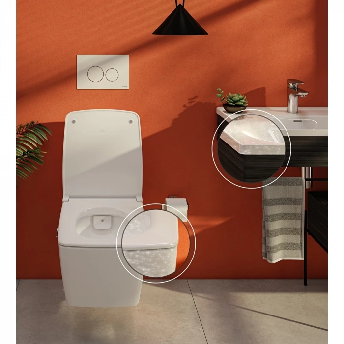 VitrA Metropole 122-003-009 Slim Soft Klozet Kapağı-DP, Beyaz