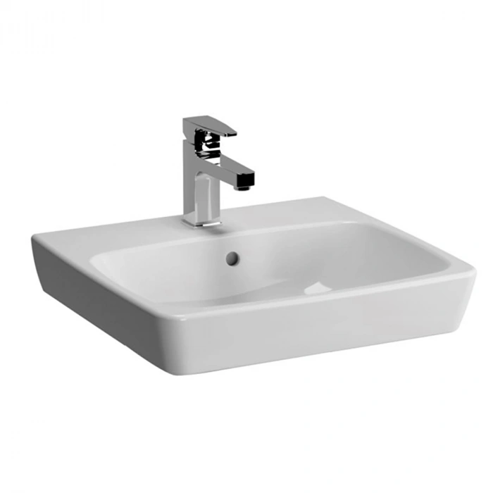 VitrA Metropole 5661B003-0937 Çanak Lavabo Kompakt, 50x46 cm Tek Armatür Delikli P. Beyaz
