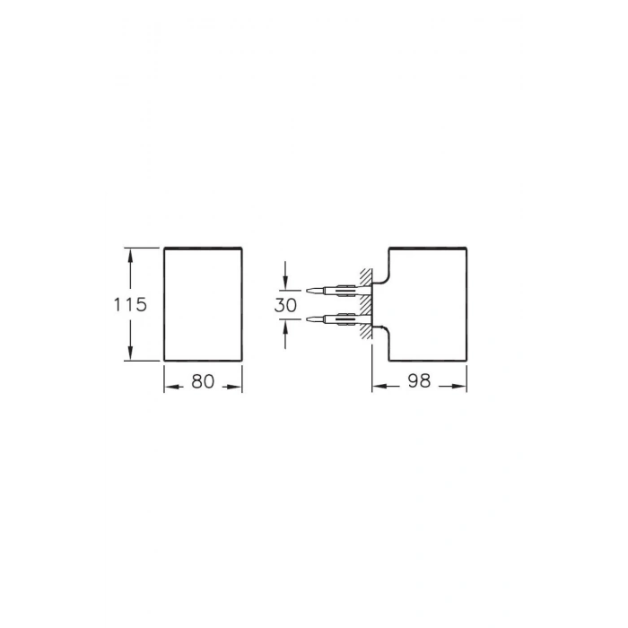VitrA Nest Trendy A44613 Diş Fırçalığı, Krom