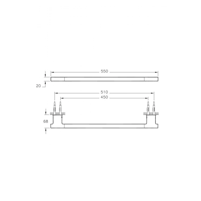 VitrA Nest Trendy A44618 Uzun Havluluk
