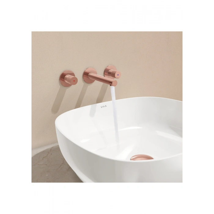 VitrA Origin A4258226 3 Delikli Ankastre Lavabo Bataryası Bakır