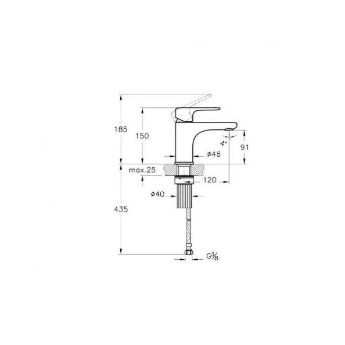 VitrA Root A4270526 Round Lavabo Bataryası , Bakır