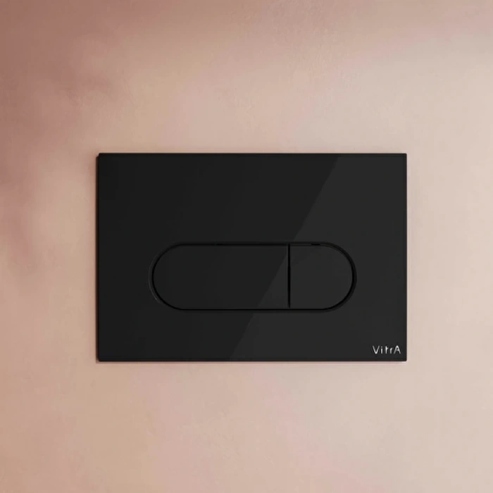 VitrA Root Round 740-2250 Kumanda Paneli, Parlak Siyah