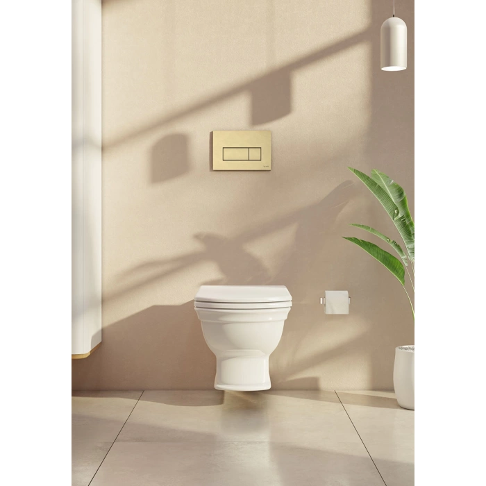 VitrA Root Square 740-2324 Kumanda Paneli, Soft Altın