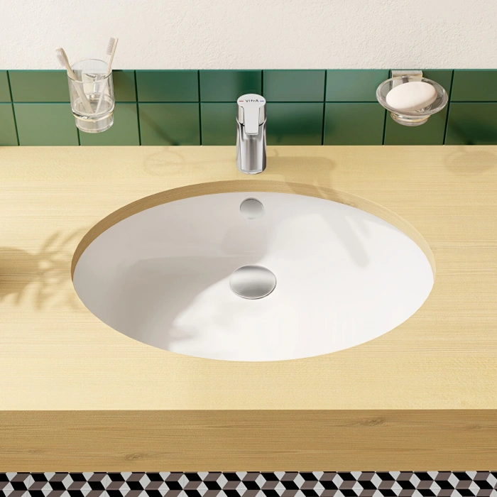 VitrA S20 6069B003-0012 Tezgah Altı Lavabo, 52 cm, Beyaz