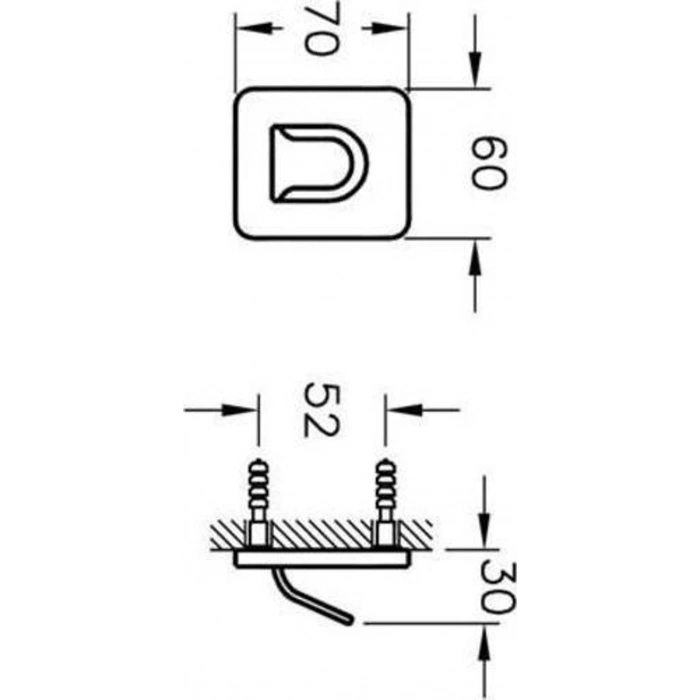 VitrA Somnia A44493 Askı, Tekli, Krom