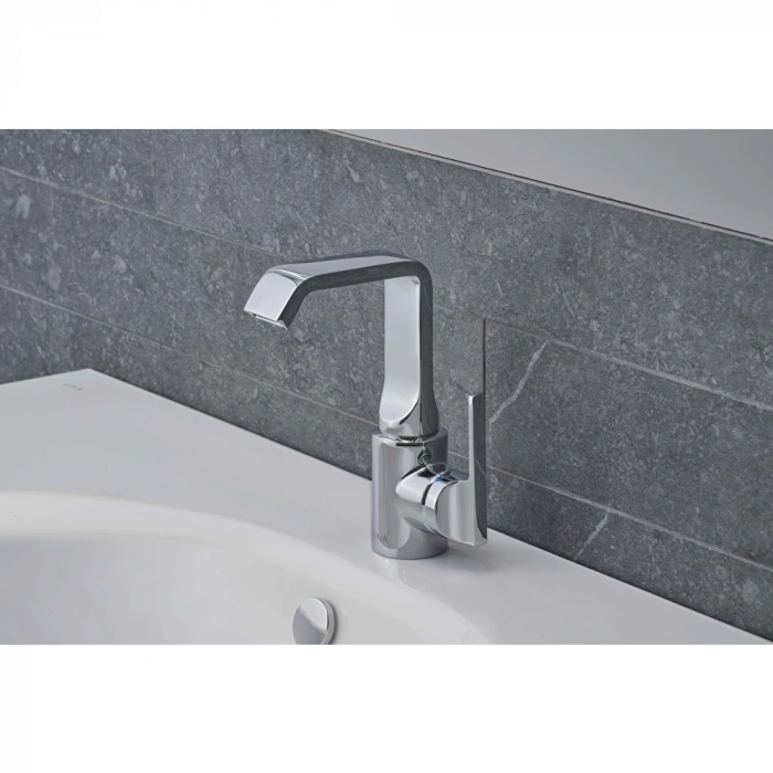 VitrA Suit U A42469 Lavabo Bataryası (Yüksek),Krom