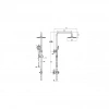 VitrA 3C A4579836EXP  Shower Column, Matt Black
