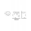 VitrA Geo 7427B083-0016 Çanak Lavabo Oval, 55x40 Cm Mat Siyah