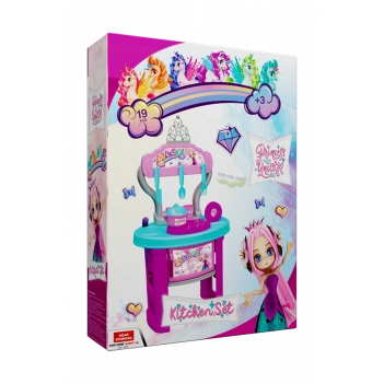 Prenses&Unicorn Mutfak Seti 19 Parça 70 cm