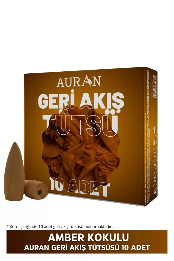 Toptan Amber Kokulu Geri Akış Tütsüsü konik Tütsü Amber Backflow Incense Cones 10 Adet