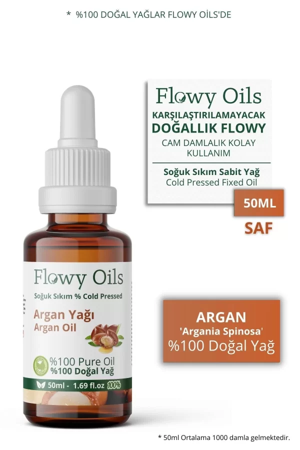 Toptan Argan Yağı %100 Doğal Bitkisel Sabit Yağ Argan Oil 50ml