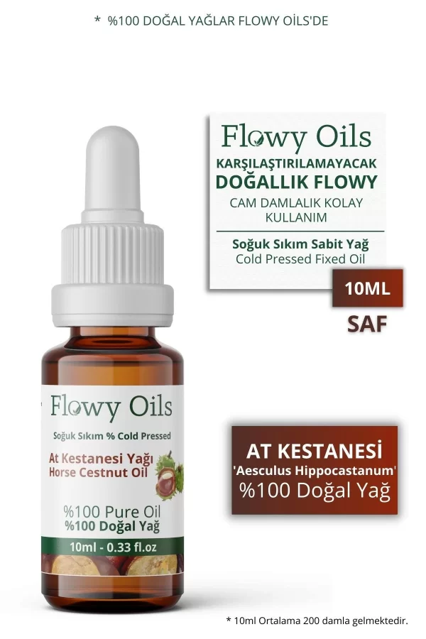 Toptan At Kestanesi Yağı %100 Doğal Bitkisel Sabit Yağ Horse Chestnut Oil 10ml