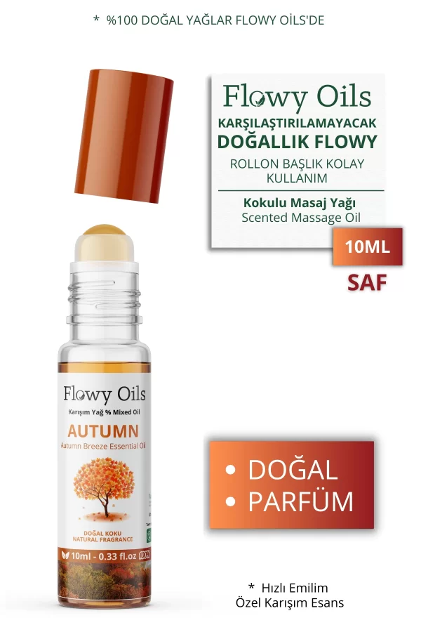 Toptan Autumn Doğal Karışım Esansiyel Yağ Uçucu Yağ Karışımı Etkili Koku, Esans Doğal Roll-On 10ml