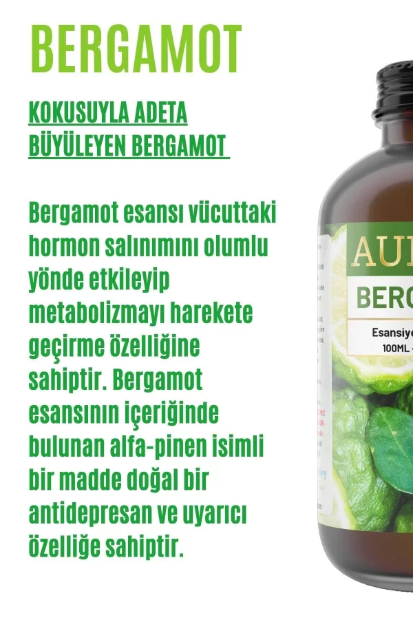 Toptan Bergamot Saf Esansiyel Uçucu Koku Yağı