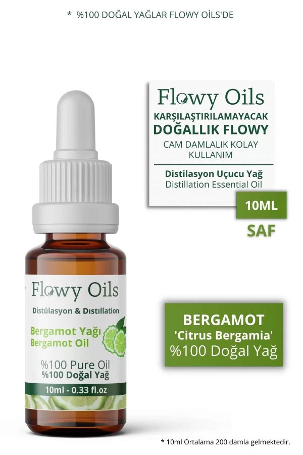 Toptan Bergamot Yağı %100 Doğal Bitkisel Uçucu Yağ Bergamot Oil 10 ml