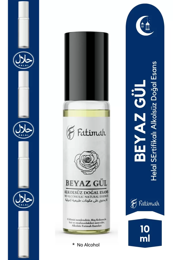 Toptan Beyaz Gül Kokusu Doğal Esans Alkolsüz Esans Esansiyel Yağ Roll On Esans Natural Essence 10ml