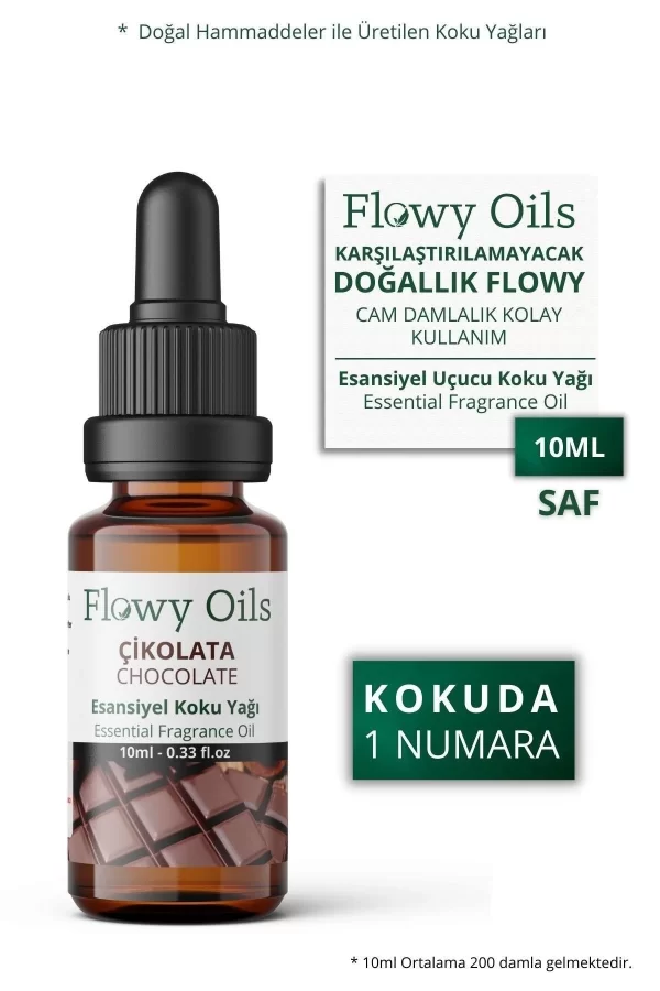 Toptan Çikolata Saf Esansiyel Uçucu Koku Yağı Esans Buhurdanlık Yağı Difüzör Esansı Fragrance Oil 10ml