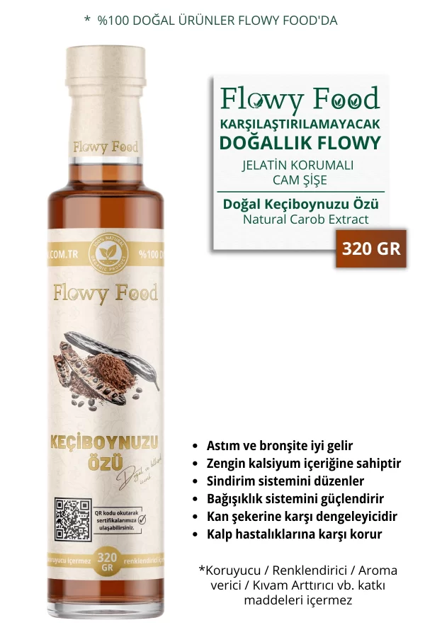 Toptan Doğal Keçi Boynuzu Özü Keçiboynuzu Pekmezi Harnup Pekmezi Carob Molasses 320 gram