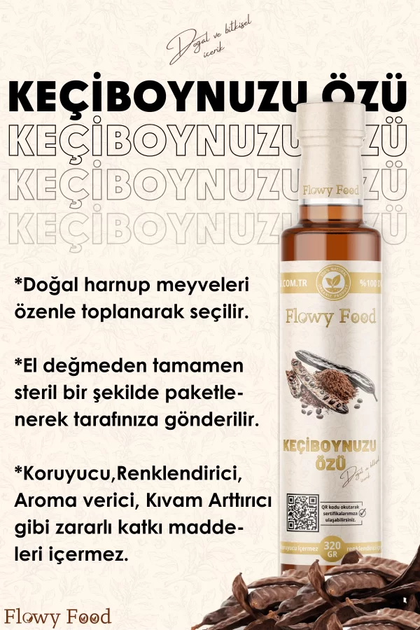 Toptan Doğal Keçi Boynuzu Özü Keçiboynuzu Pekmezi Harnup Pekmezi Carob Molasses 320 gram