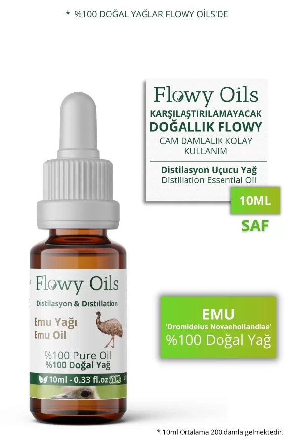 Toptan Emu Yağı %100 Doğal Bitkisel Uçucu Yağ Emu Oil 10ml