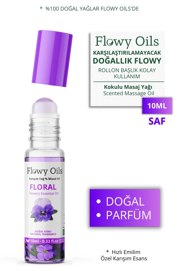 Toptan Floral Doğal Karışım Esansiyel Yağ Uçucu Yağ Karışımı Etkili Koku, Esans Doğal Roll-On 10ml