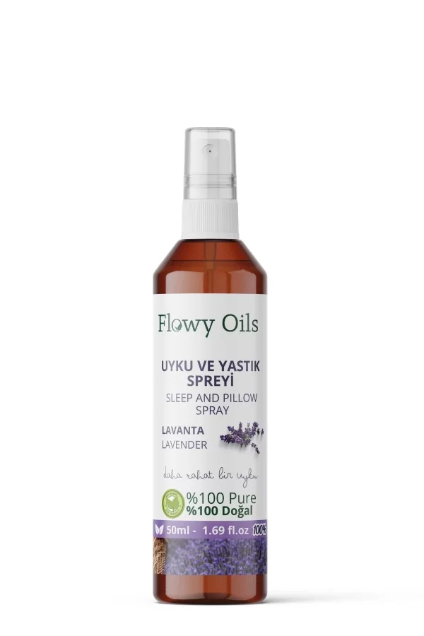 Toptan Flowy Doğal Lavanta Uyku ve Yastık Spreyi Lavender Sleep And Pıllow Spray 50 ml