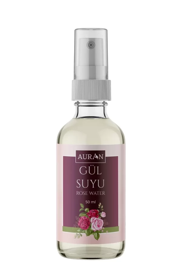 Toptan Gül Suyu Cam Şişe Mini 50ML