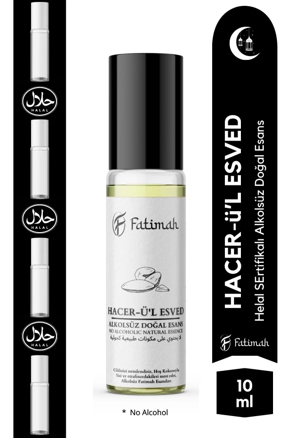 Toptan Hacer-ül Esved Kokusu Doğal Esans Alkolsüz Esans Esansiyel Yağ Roll On Esans Natural Essence 10ml