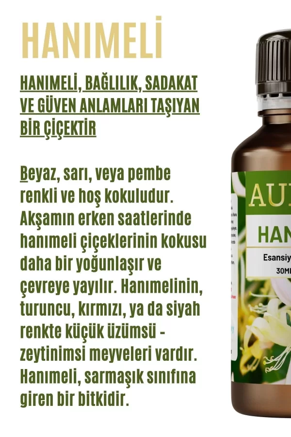 Toptan Hanımeli Saf Esansiyel Uçucu Koku Yağı